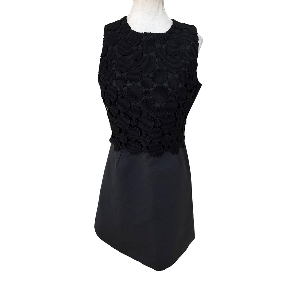 MAXMARA Black Dot Cocktail Mini Dress Size 10